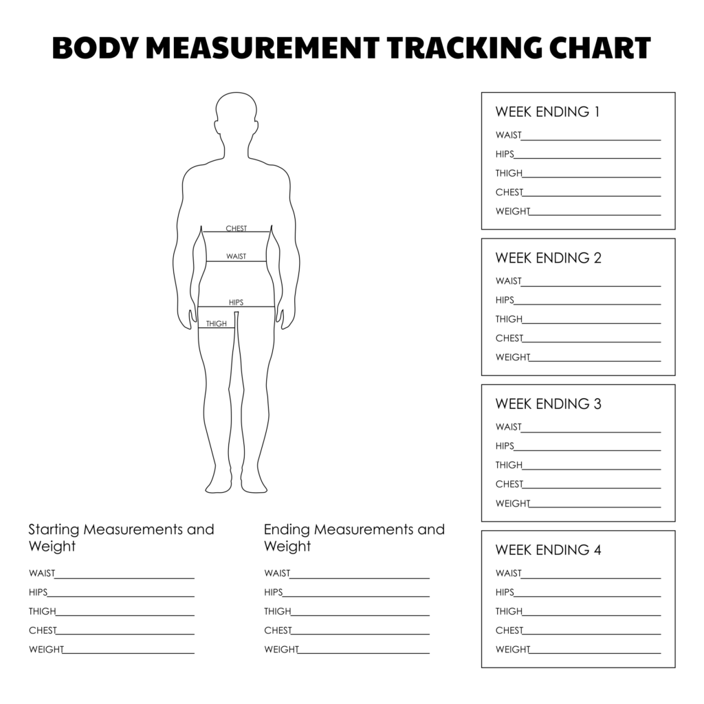 10 Best Printable Weight Loss Measurement Chart PDF For Free At Printablee