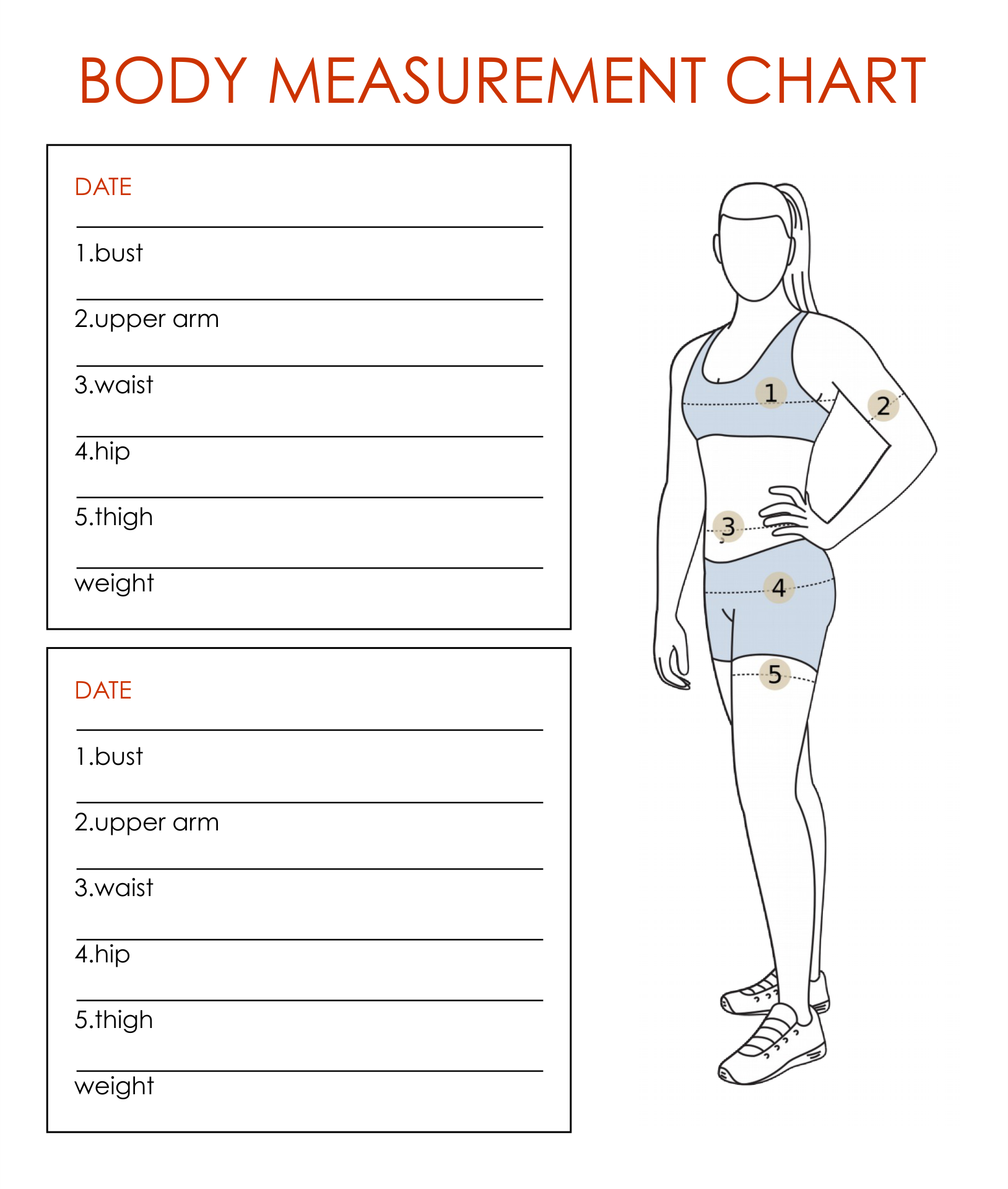 10 Best Printable Weight Loss Measurement Chart PDF For Free At Printablee