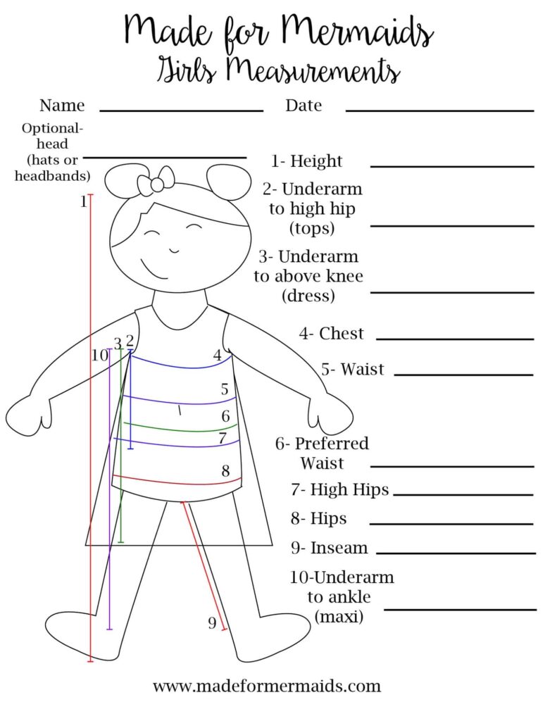 50 Free Printable Body Measurement Chart For Sewing RmahThorin