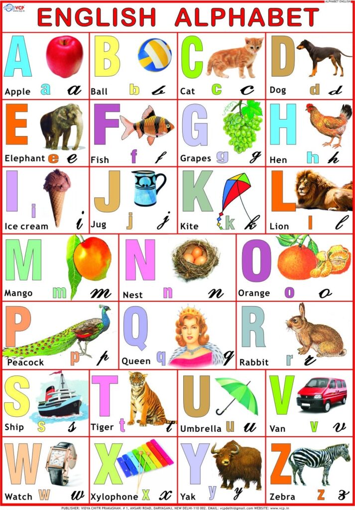 A To Z Chart Printable Pdf