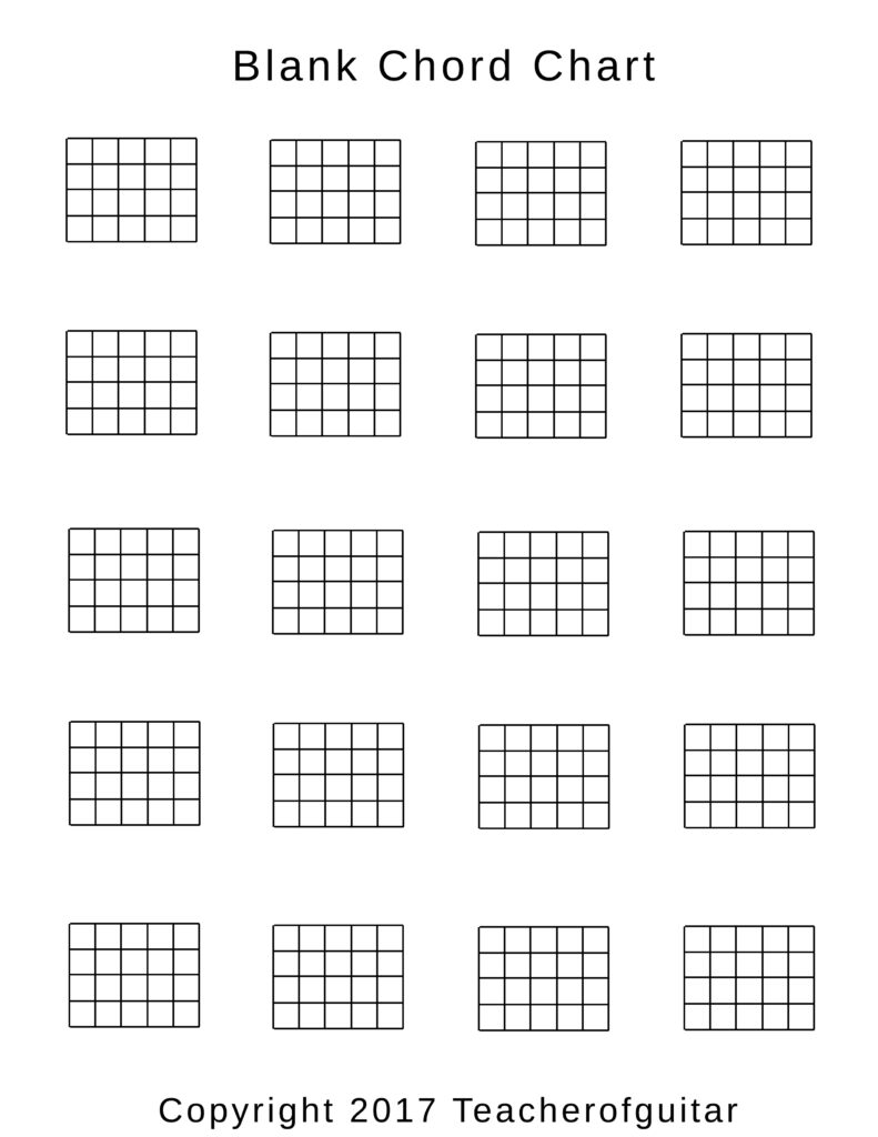 Beginner Guitar Chord Chart Printable