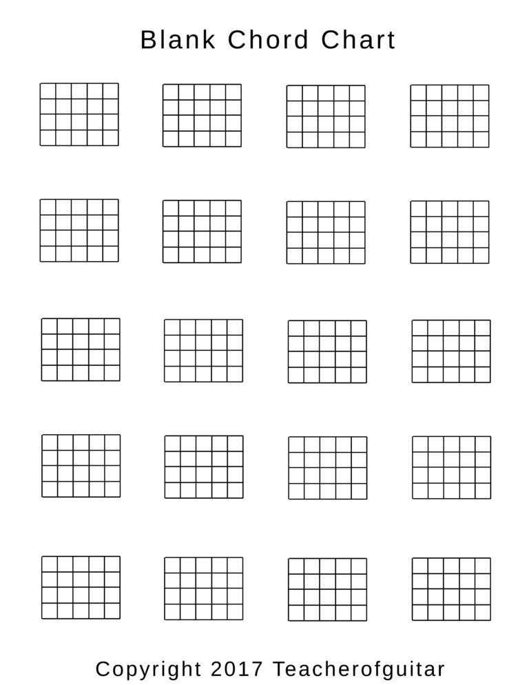 Beginner Guitar Chord Chart Printable