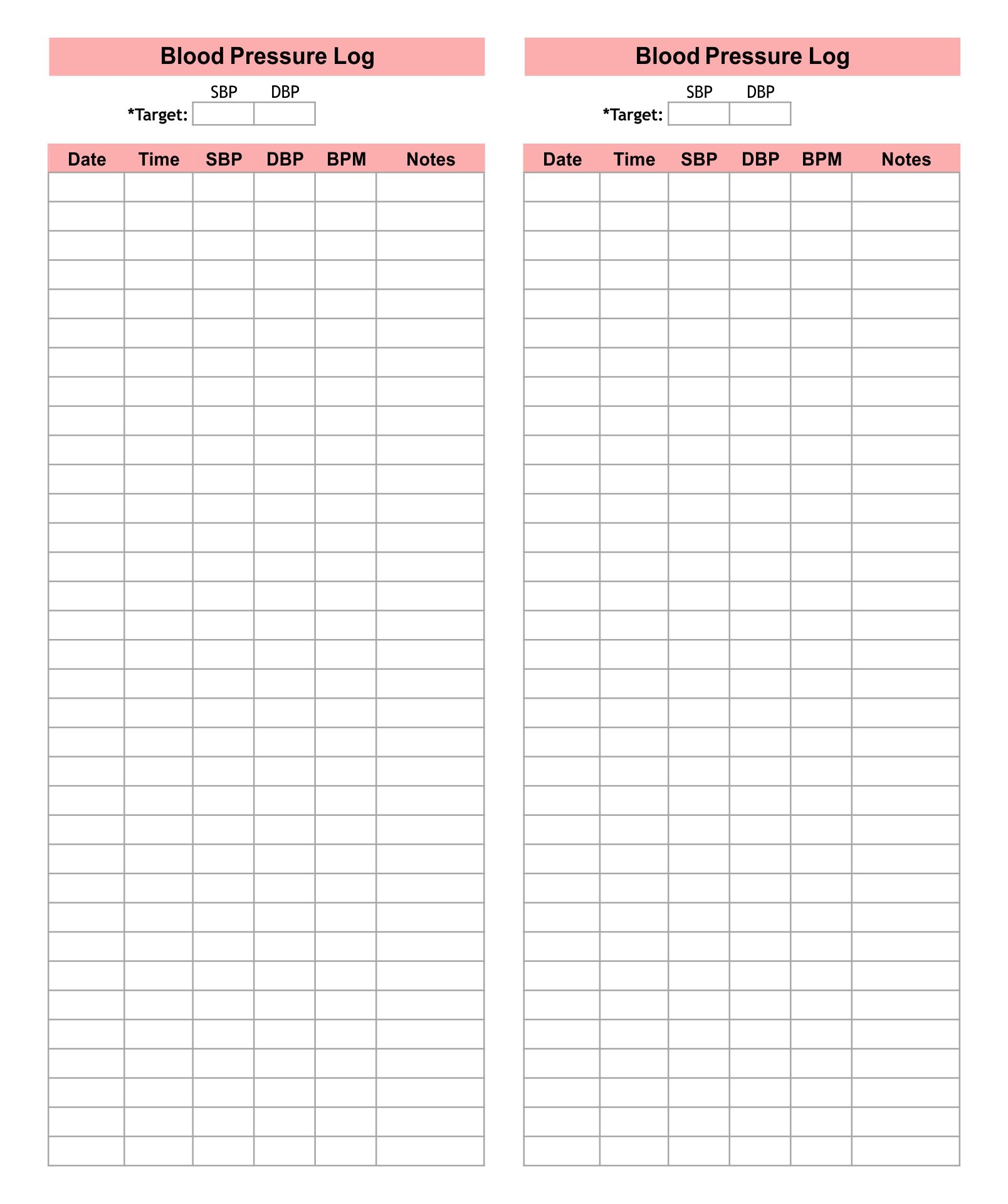 Blood Pressure Chart 20 Free PDF Printables Printablee