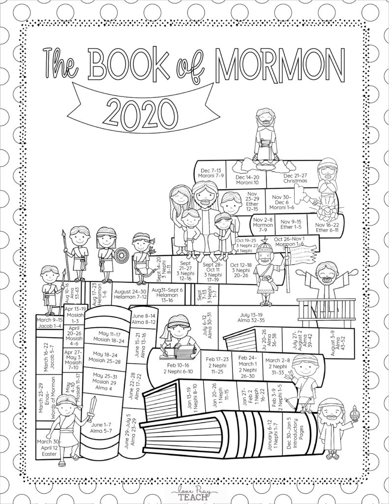 Book Of Mormon Reading Chart Free Printable Printable Word Searches