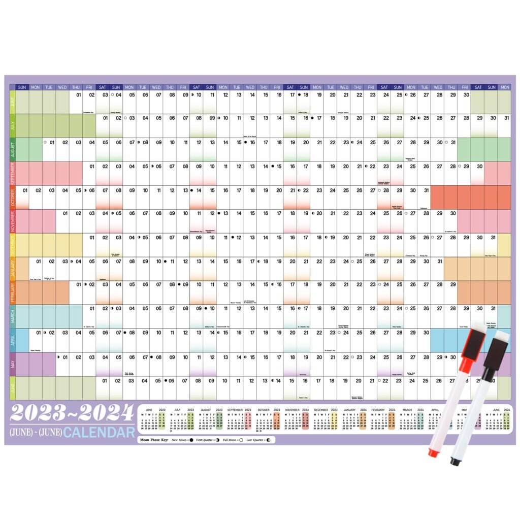 Buy SULOLI Wall Planner 2024 2025 A1 Wall 24 25 Mid Year 2024 2025 July 