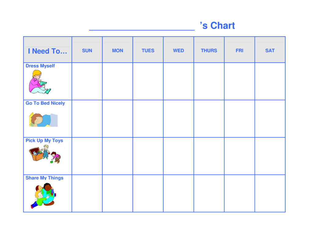 Children s Behavior Charts Printables