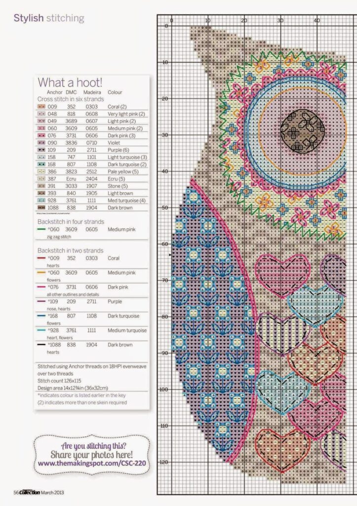 Cross Stitch Mania Free Owl Cross Stitch Chart