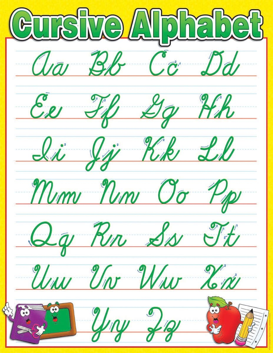 Cursive Chart For Kids