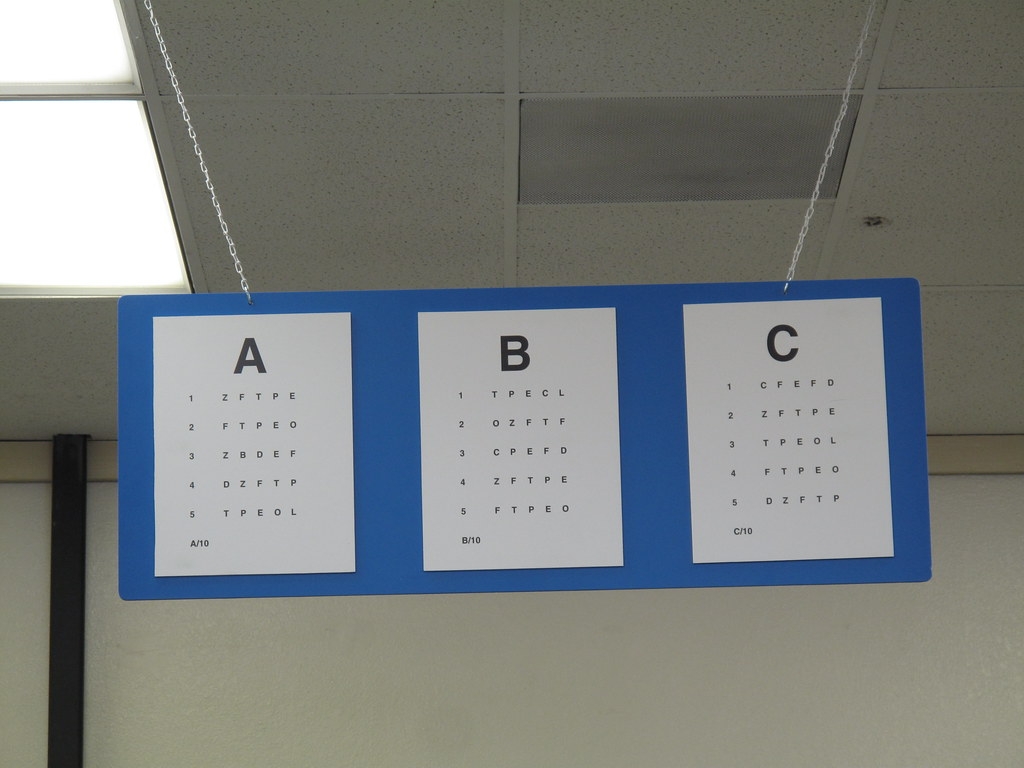 DMV Eye Charts 105 365 The Same Eye Chart Is Hanging Up Flickr