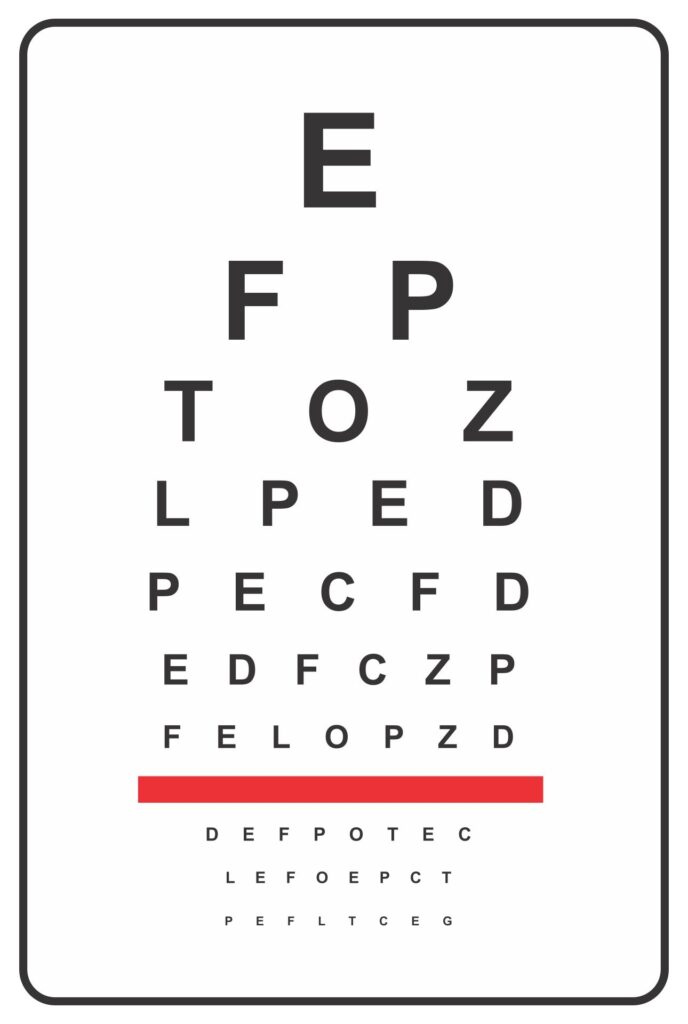 Eye Test Chart 10 Feet