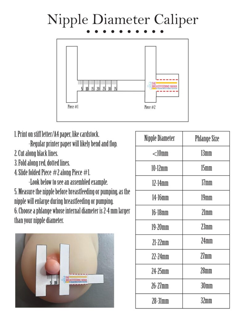 Flange Size Ruler Printable