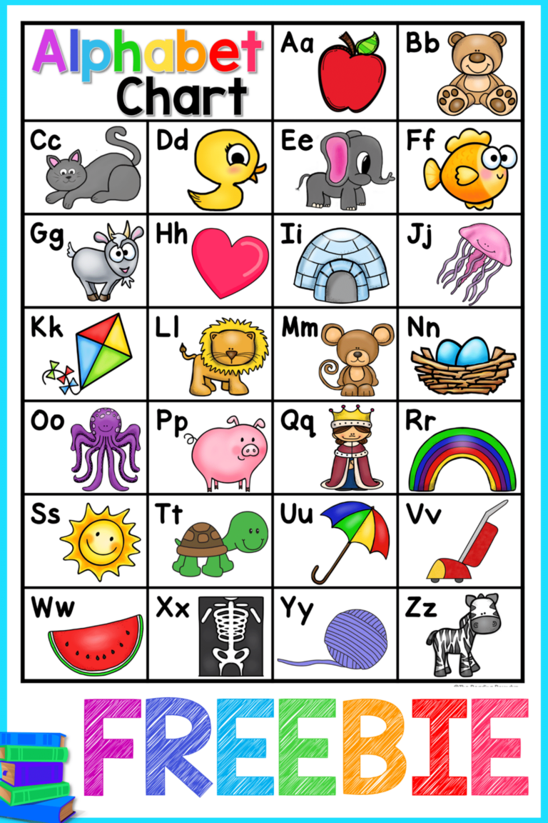Free Alphabet Chart Printables