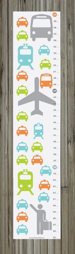 FREE Child Printable Wall Growth Charts Kids Growth Chart Growth 