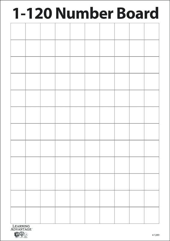 Free Printable 120 Chart