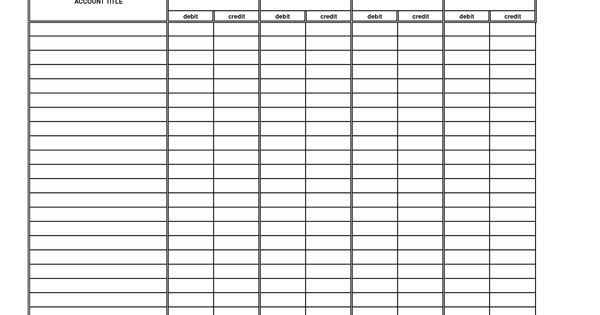 Free Printable 6 Column Chart