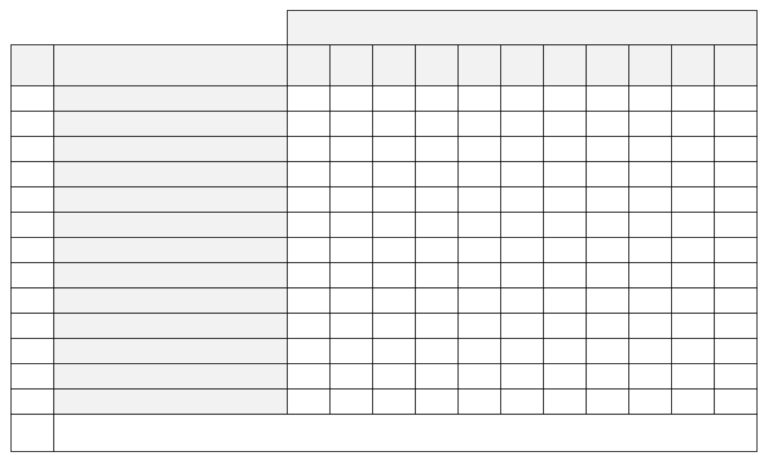 Free Printable Blank Chart Templates