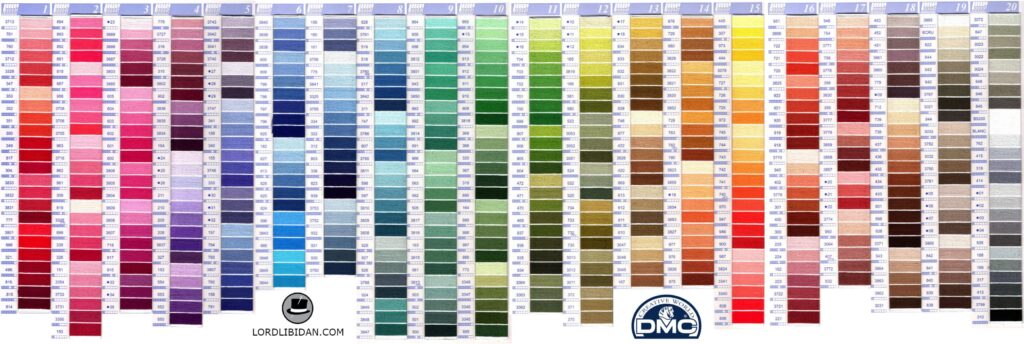 Free Printable Dmc Color Chart