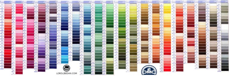 Free Printable Dmc Color Chart