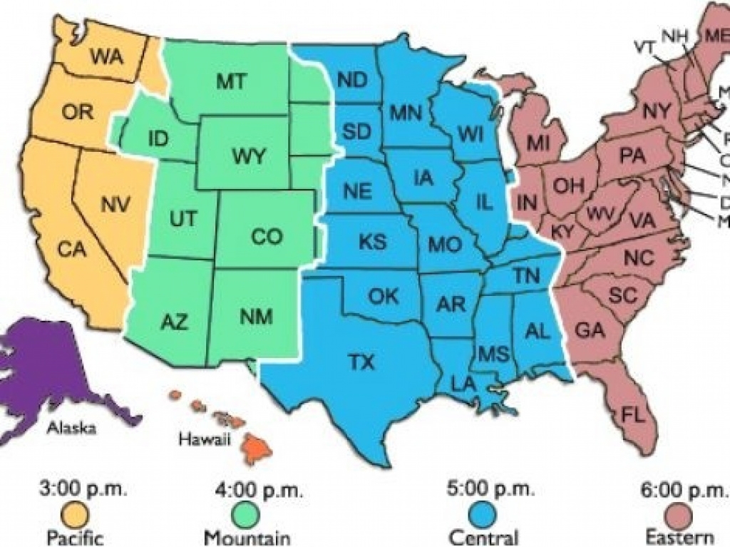 Free Printable Map Of The United States With Time Zones Printable Online