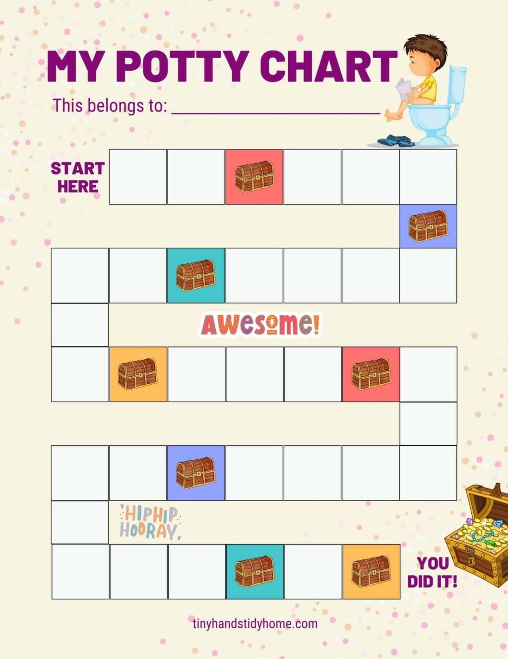 Printable Potty Training Charts - Free Printable Chart