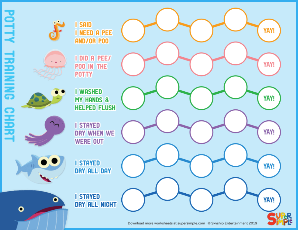 Free Printable Potty Training Chart