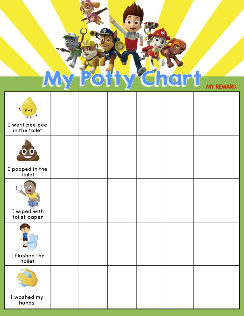 Free Printable Potty Training Sticker Chart Printable Calendars AT A 