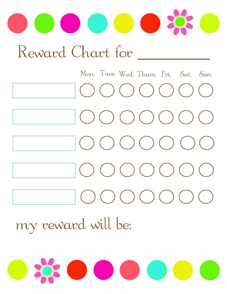 Free Printable Sticker Chart