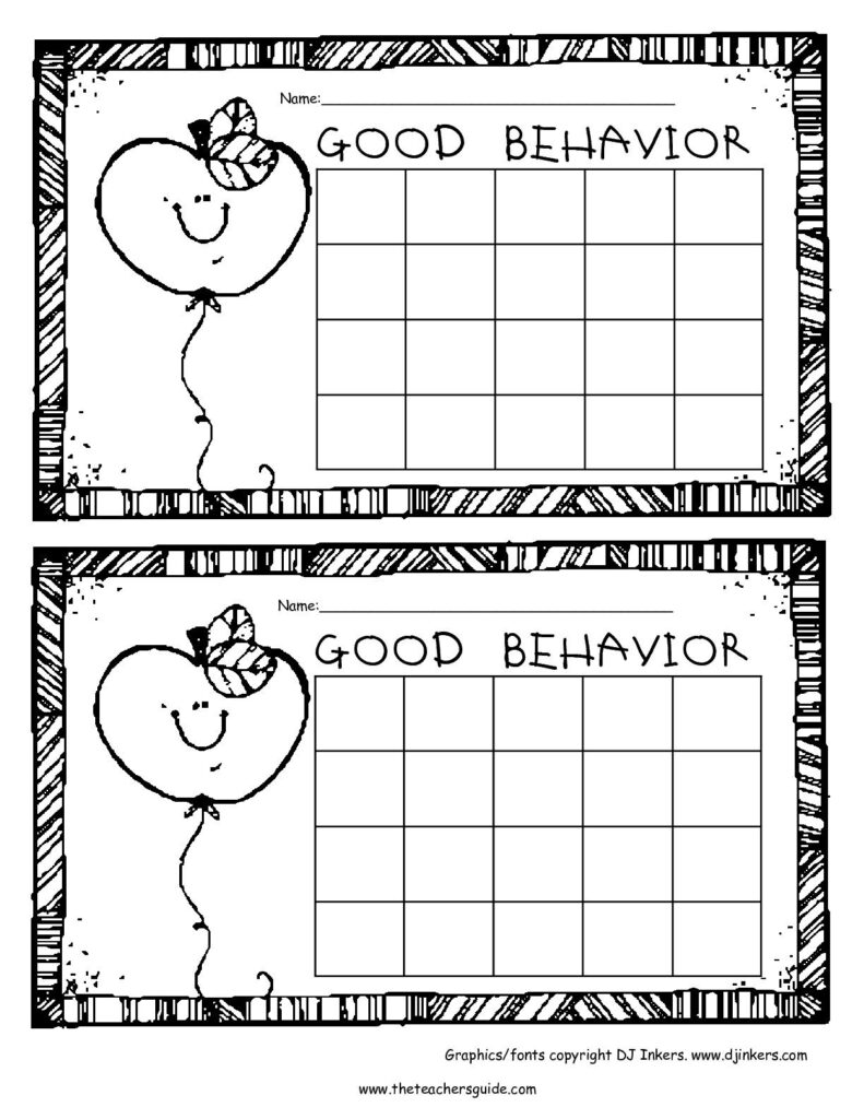 Free Printable Sticker Chart Printable Pdf
