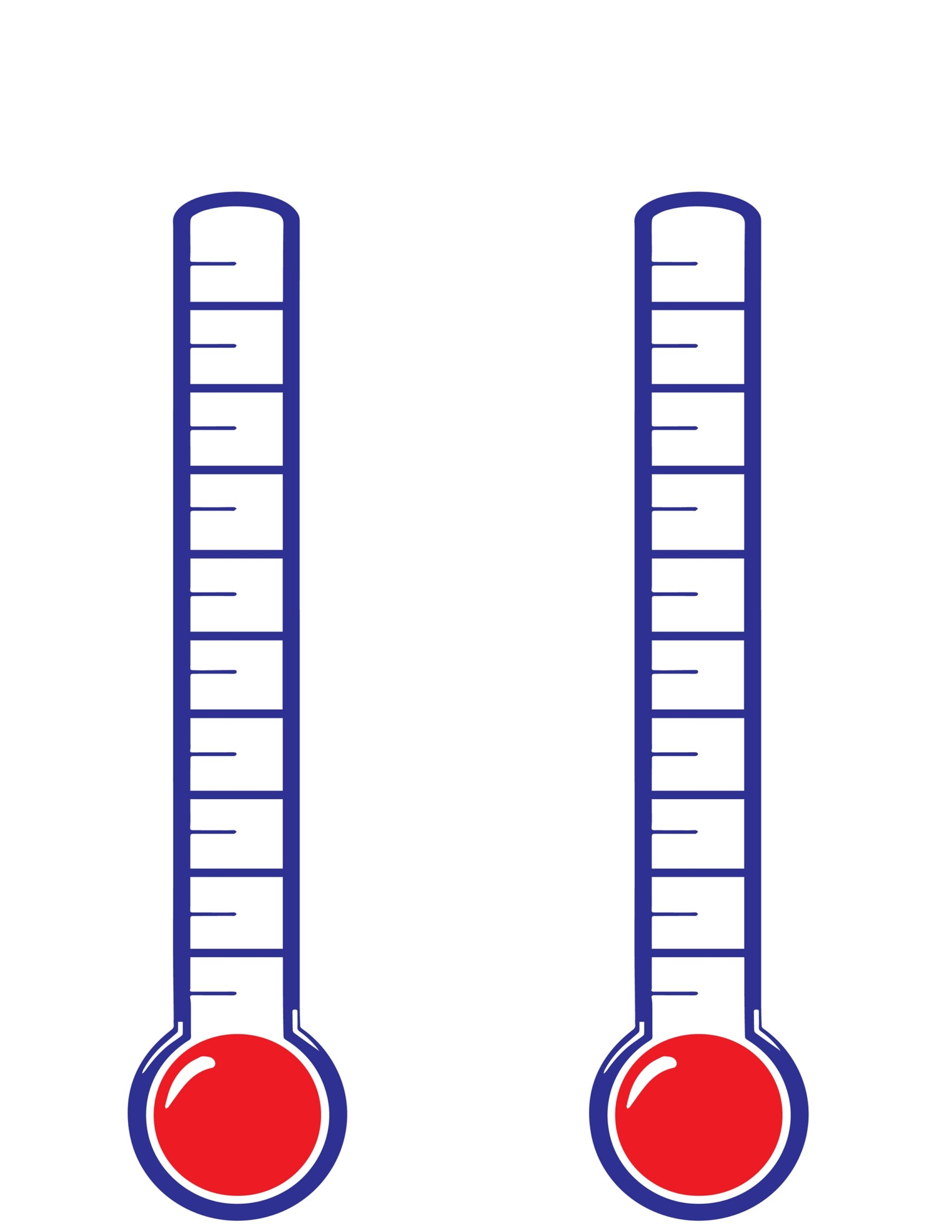 Free Printable Thermometer Goal Chart