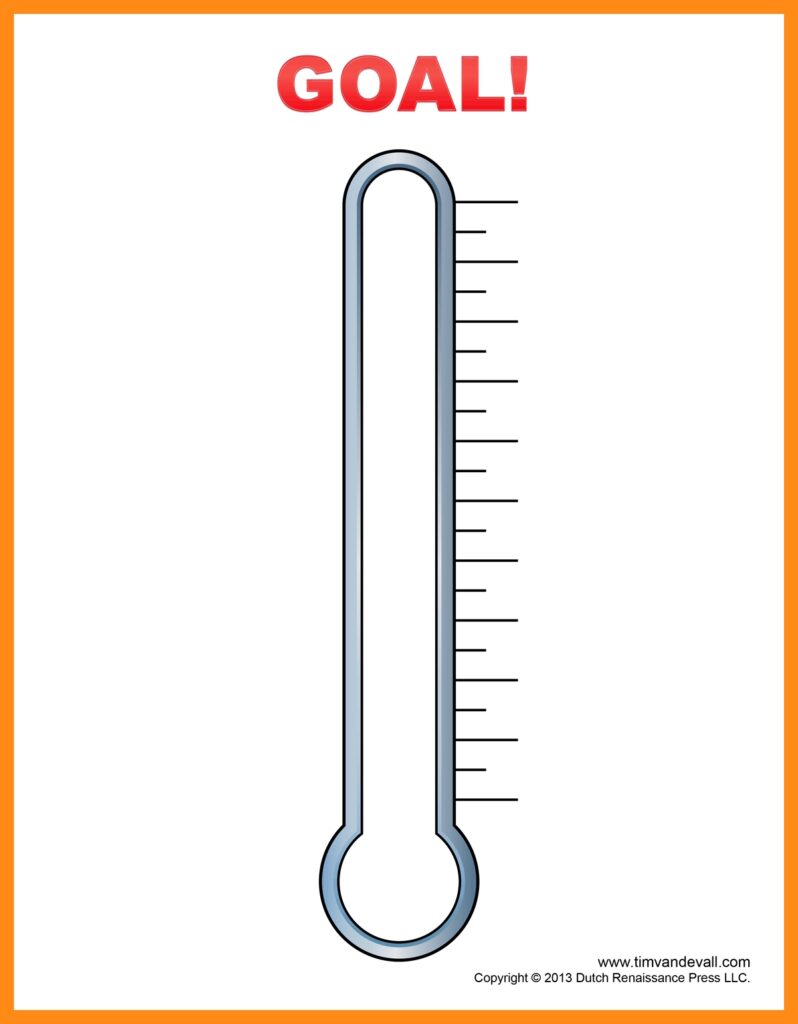 Free Printable Thermometer Goal Chart Free Printable