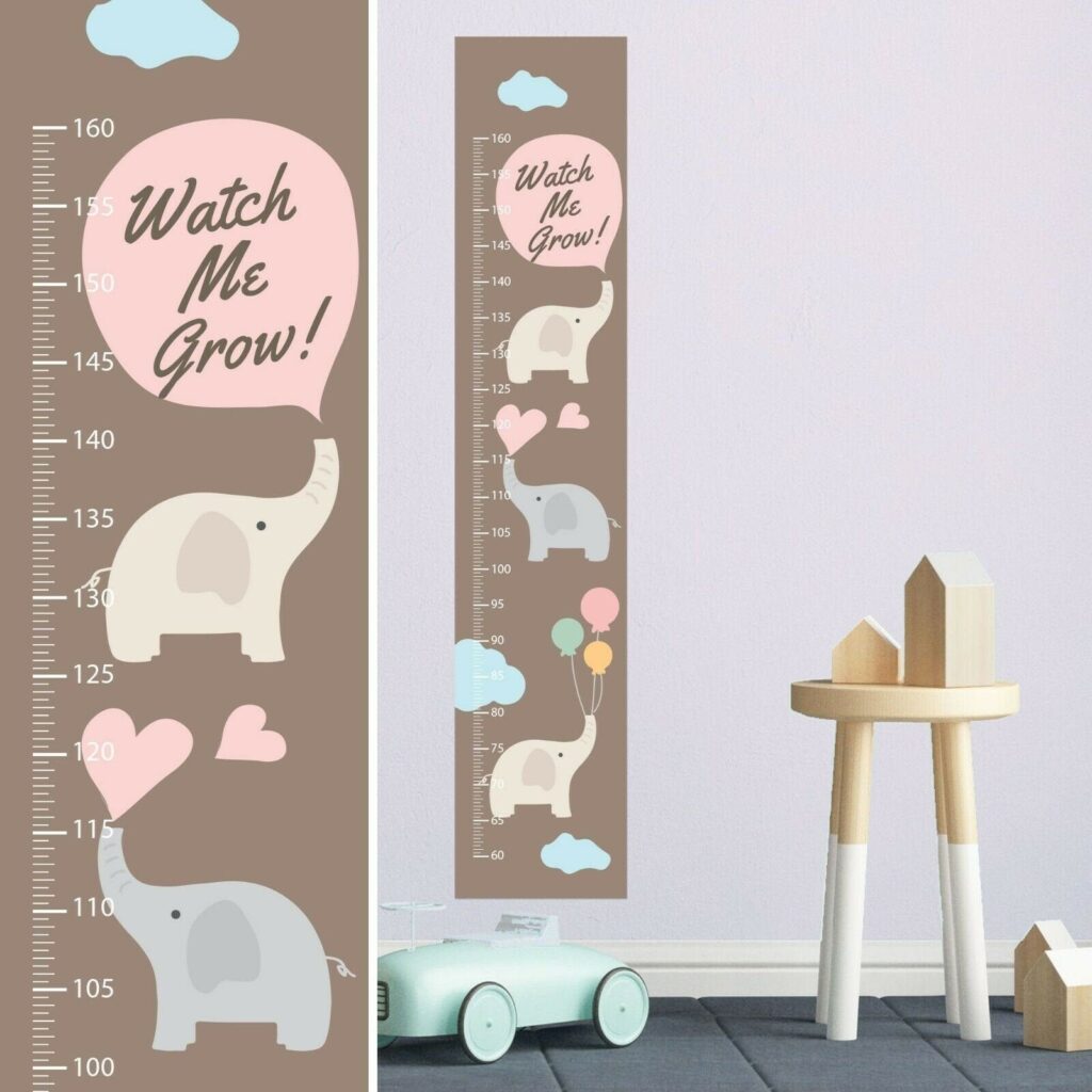 Growth Chart Wall Decal Printable Templates Free