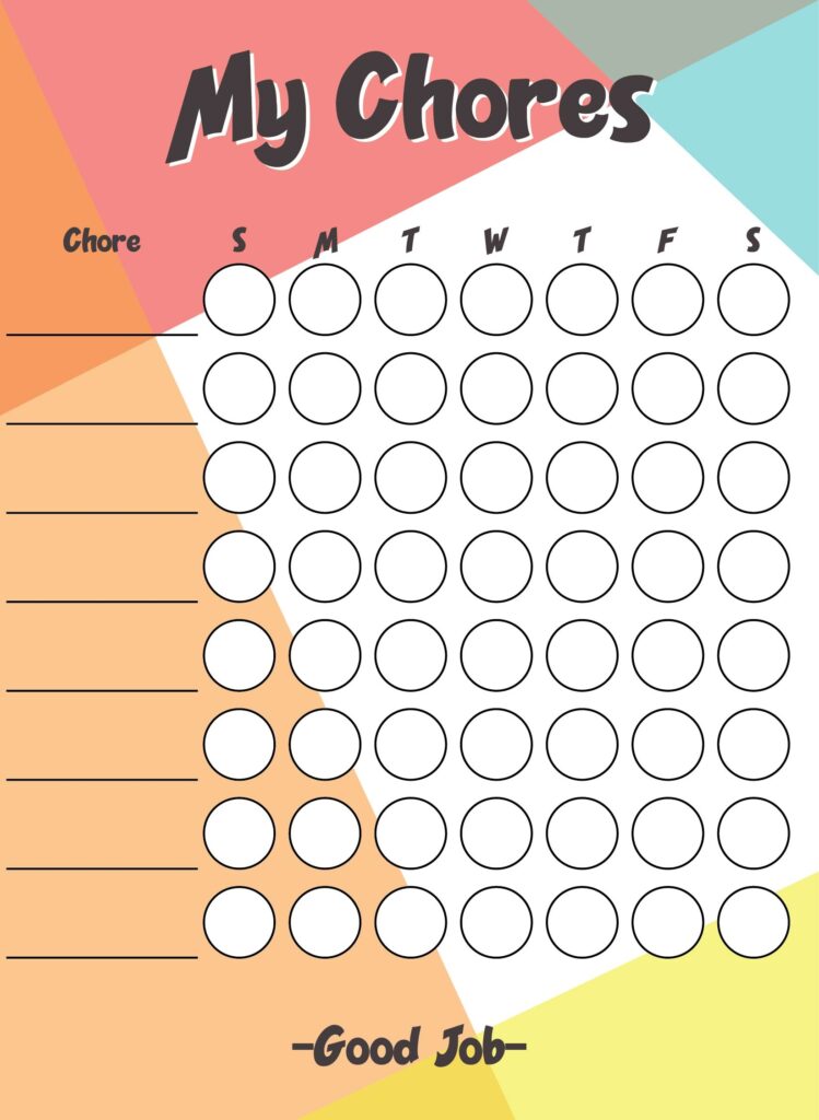 My Chore Chart 10 Free PDF Printables Printablee