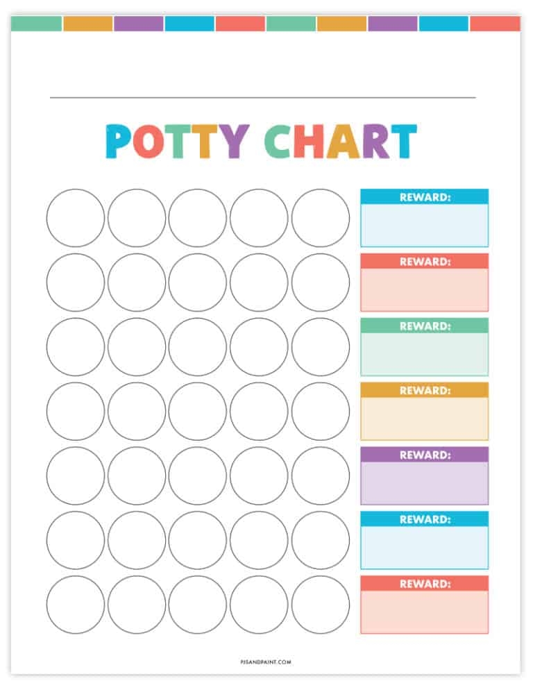 Potty Training Chart Template