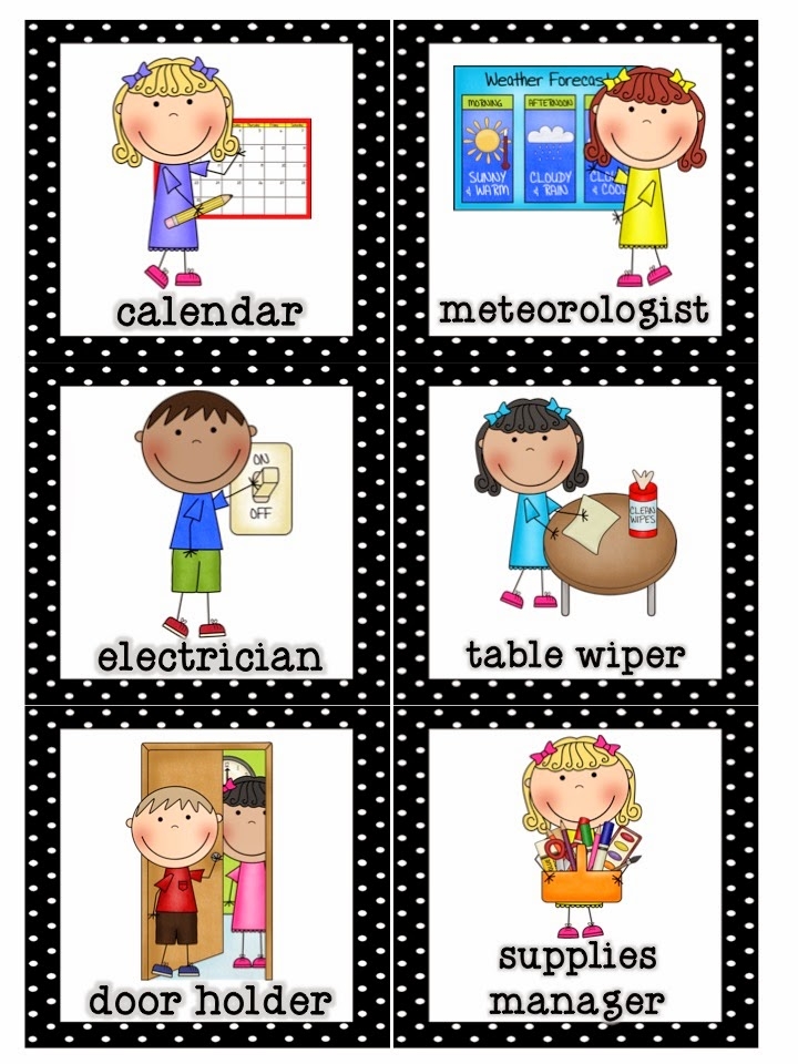 PRESCHOOL CLASSROOM JOB CHART CLIPART 163px Image 17