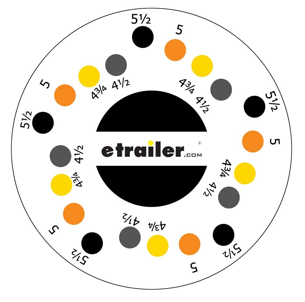 Printable 5 Lug Bolt Pattern Chart