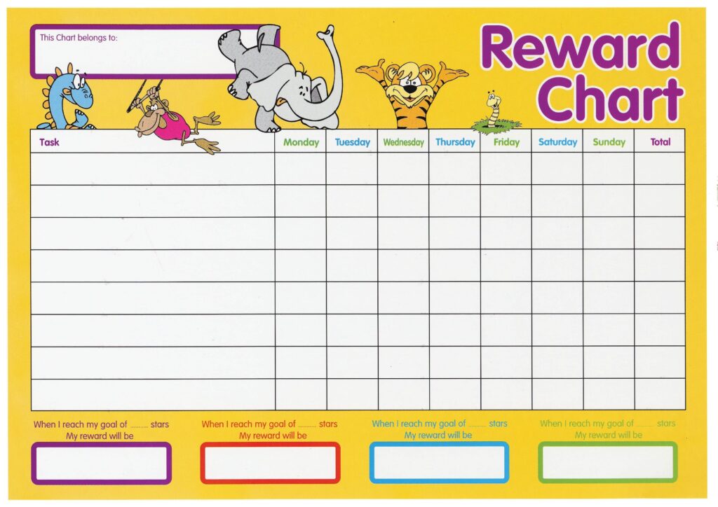 Printable Behavior Reward Chart