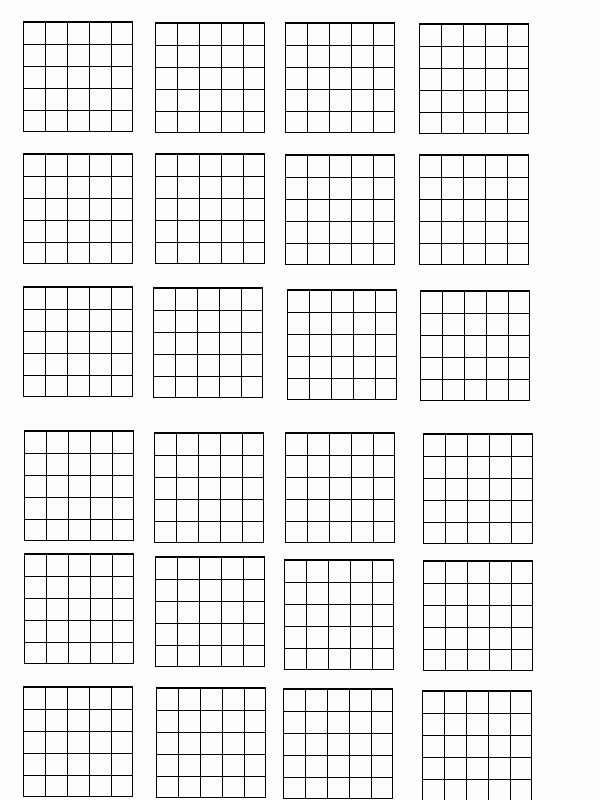 Printable Blank Guitar Chord Chart