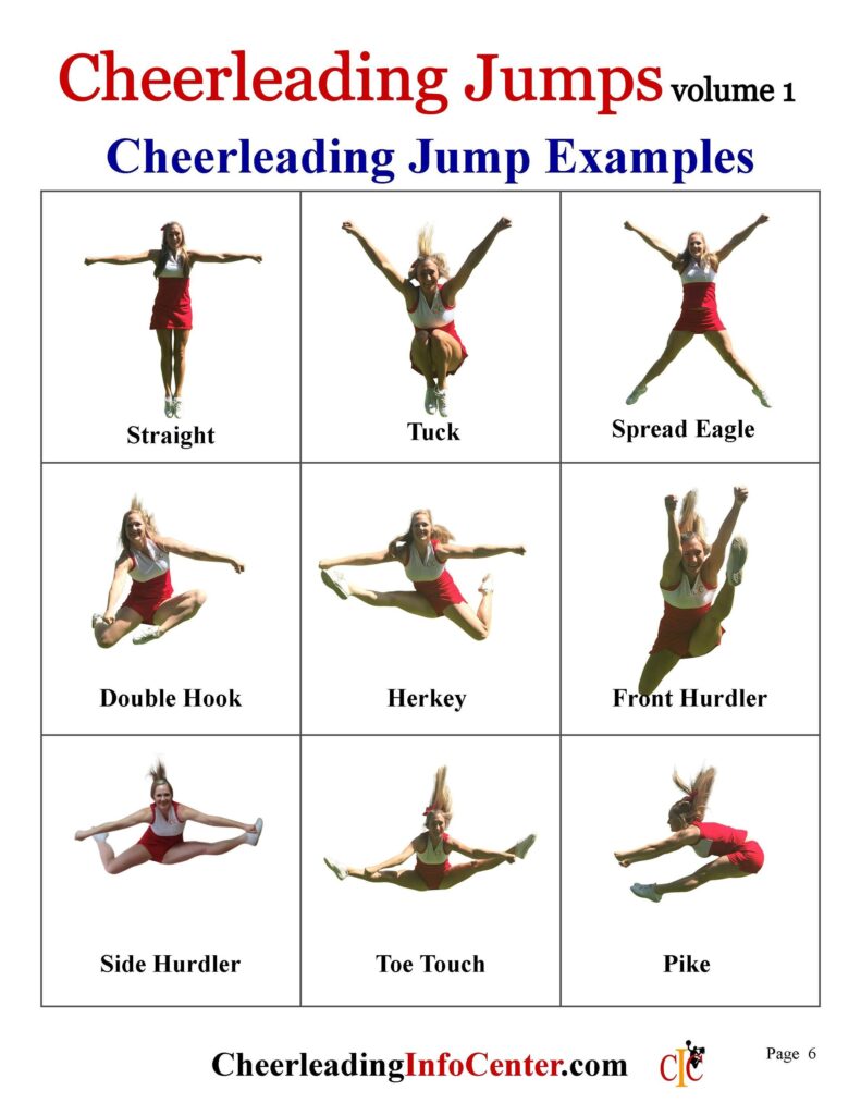 Printable Cheer Jumps Chart