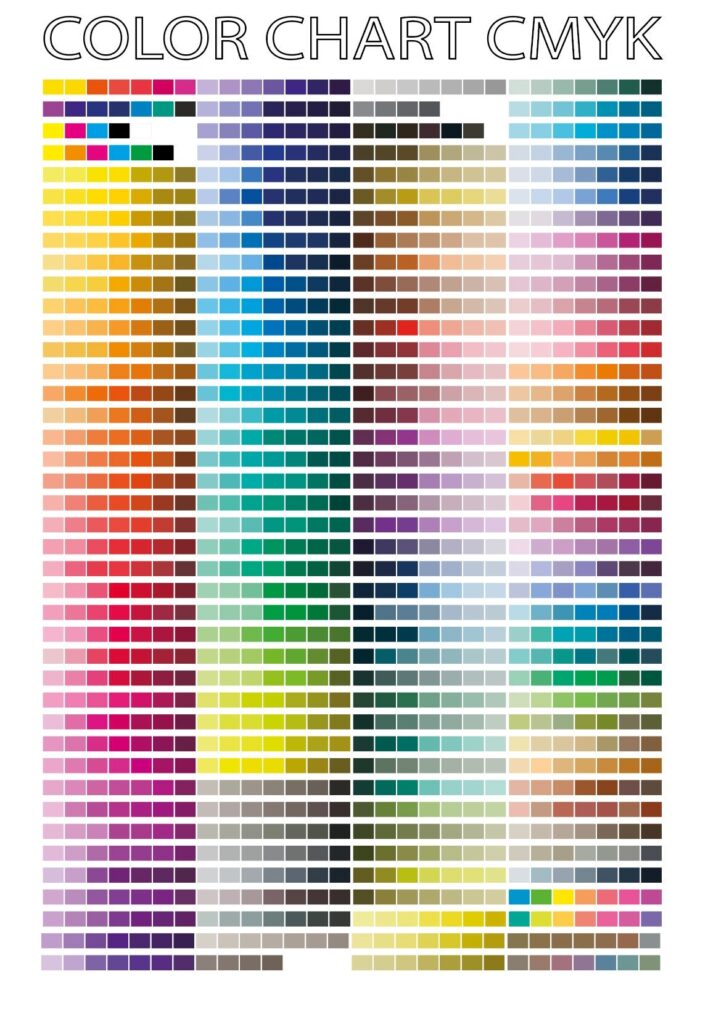 Printable Cmyk Color Chart