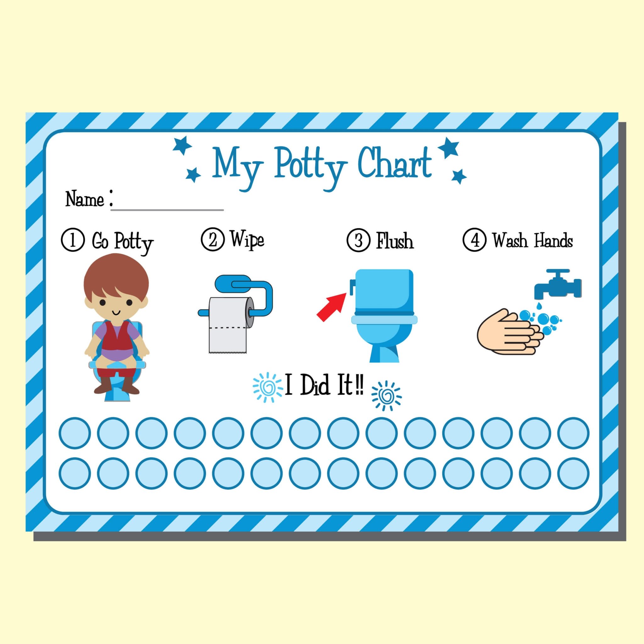 Potty Training Printable Sticker Chart Free Printable Chart