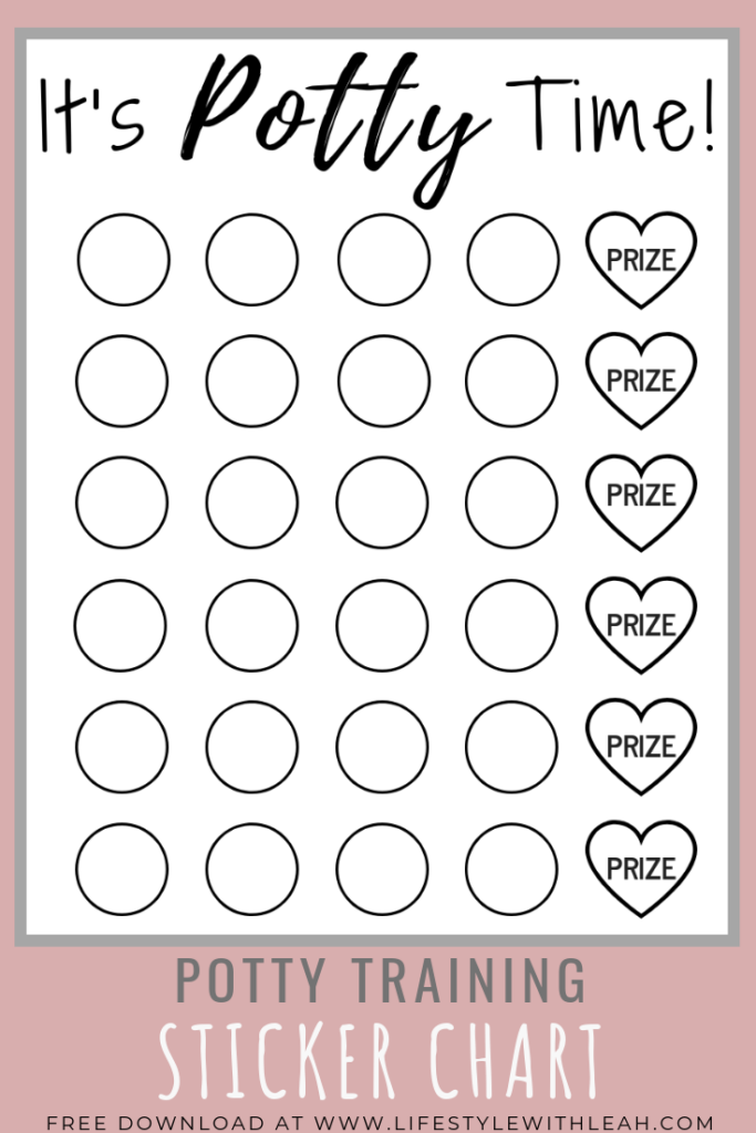 Printable Potty Sticker Chart