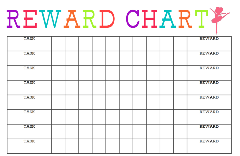 Printable Rewards Chart For Behavior