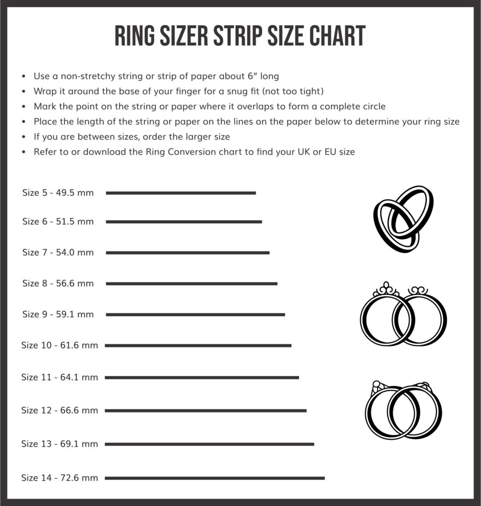 Printable Ring Size Charts Free Printable Charts