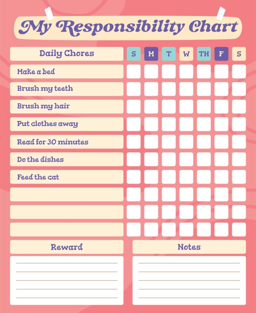 Responsibility Chart Free Printable