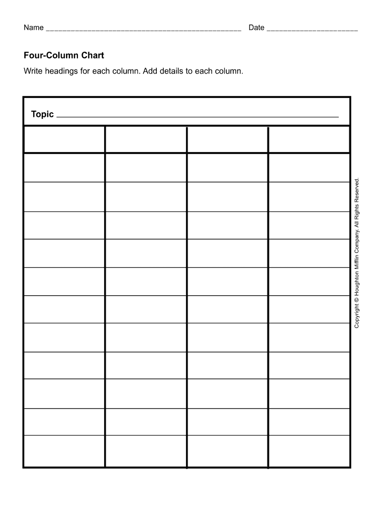 Templates Of Charts With Columns